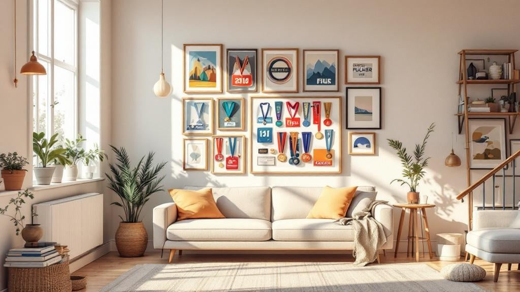 Creative Ways to Display Running Medals and Bibs