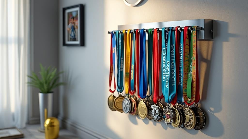 Top Medal Holder for Wall to Display Race Day Achievements