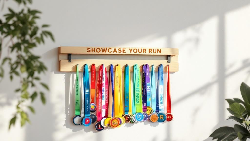 Creative Ways to Display Running Medals and Bibs