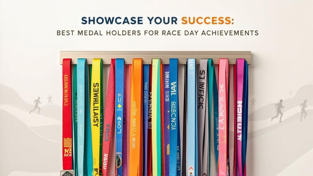 Top Medal Holder for Wall to Display Race Day Achievements