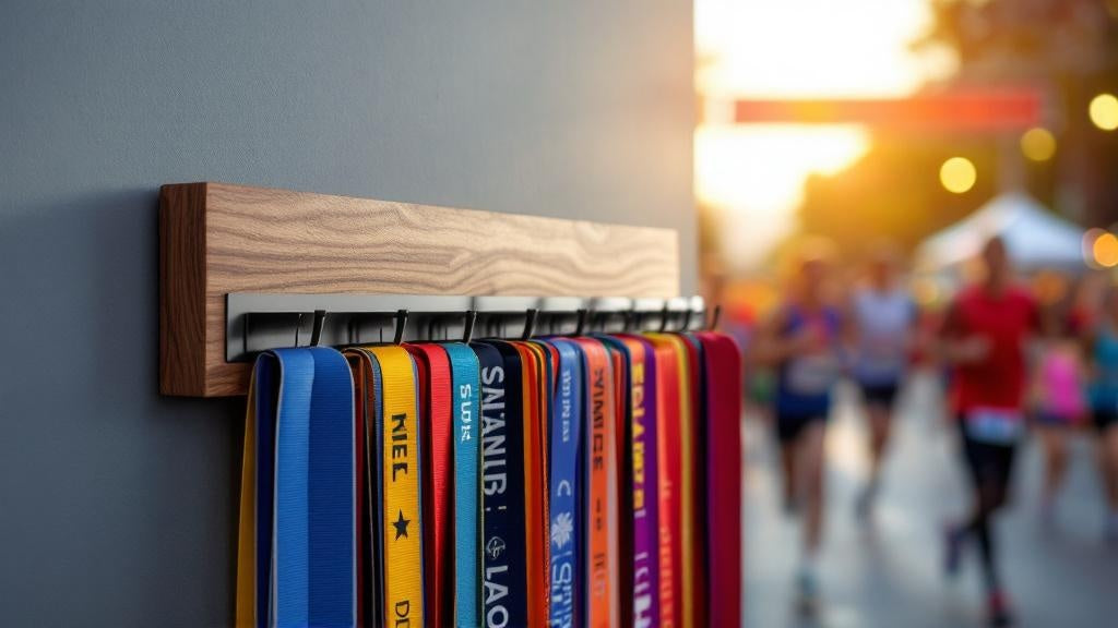 The Best Running Medal Display Rack for Marathon Finishers