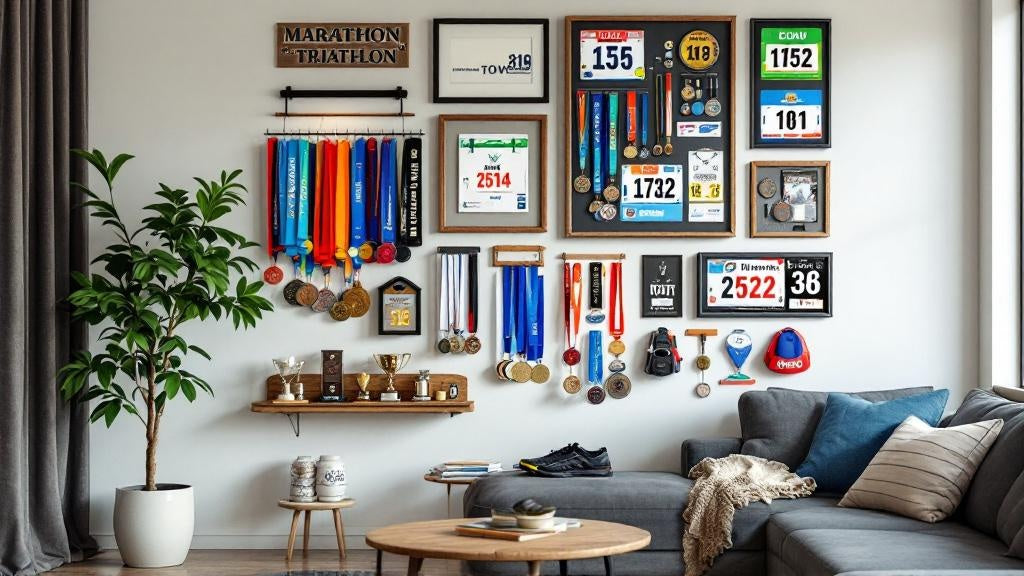Top Race Medal and Bib Display Ideas for Marathon and Triathlon Athletes