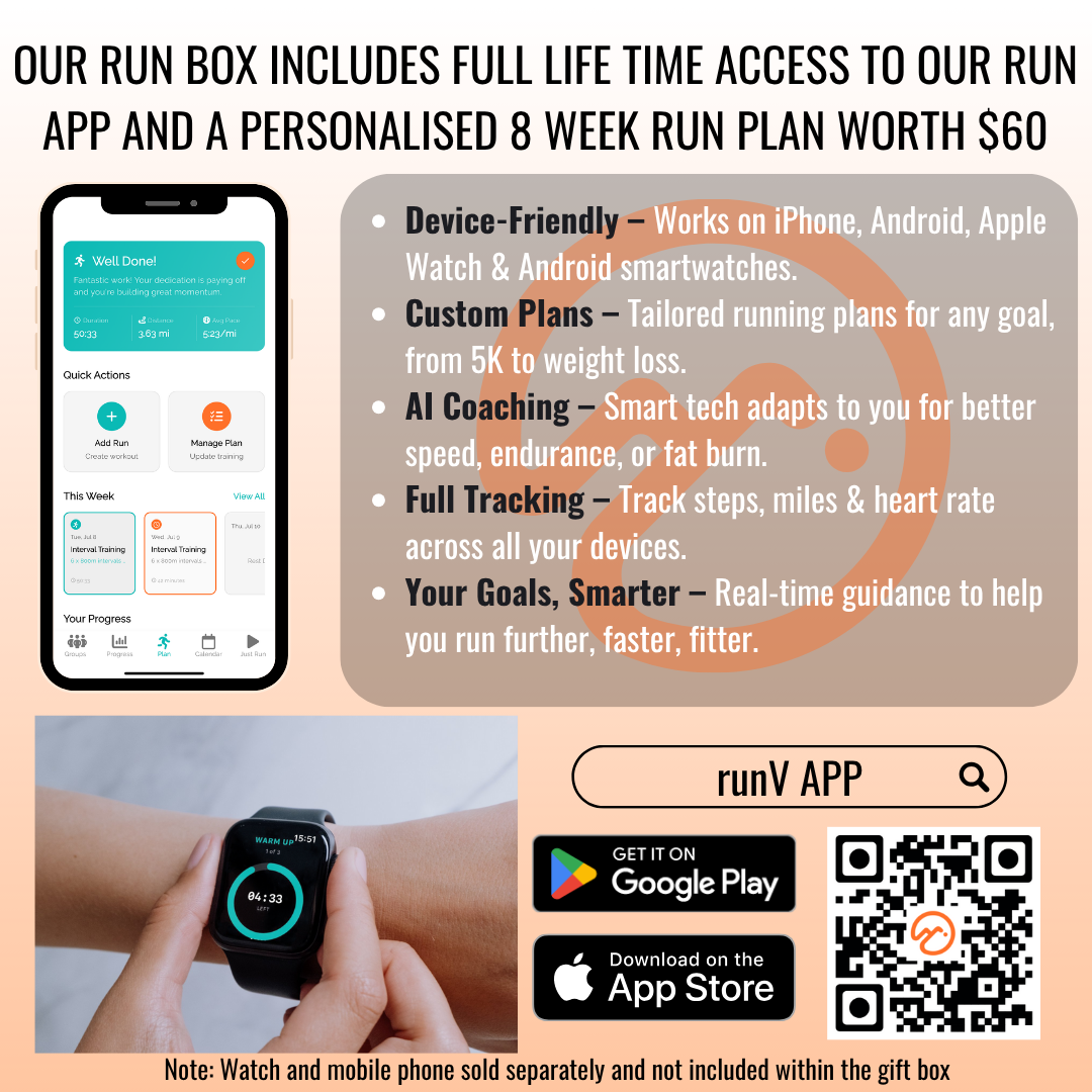 Vorlich® Running Gift Box – 13 Essential Items for Runners – Includes Run App, 8-Week Plan, Running Belt, Anti-Chafing Balm, LED Headtorch, Water Bottle & More