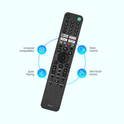 Vorlich® Sony Universal Remote with Voice Control RMF-TX520U, Replacement for Sony Bravia OLED LED 4K 8K UHD Smart Google TV, with YouTube, Netflix, Disney+, Prime Video Buttons