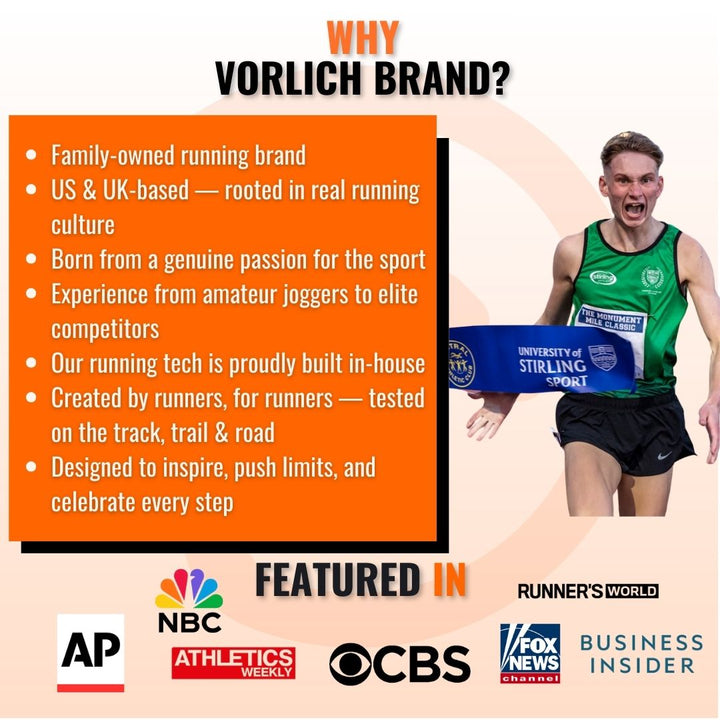 Vorlich® Running Gift Box – 13 Essential Items for Runners – Includes Run App, 8-Week Plan, Running Belt, Anti-Chafing Balm, LED Headtorch, Water Bottle & More