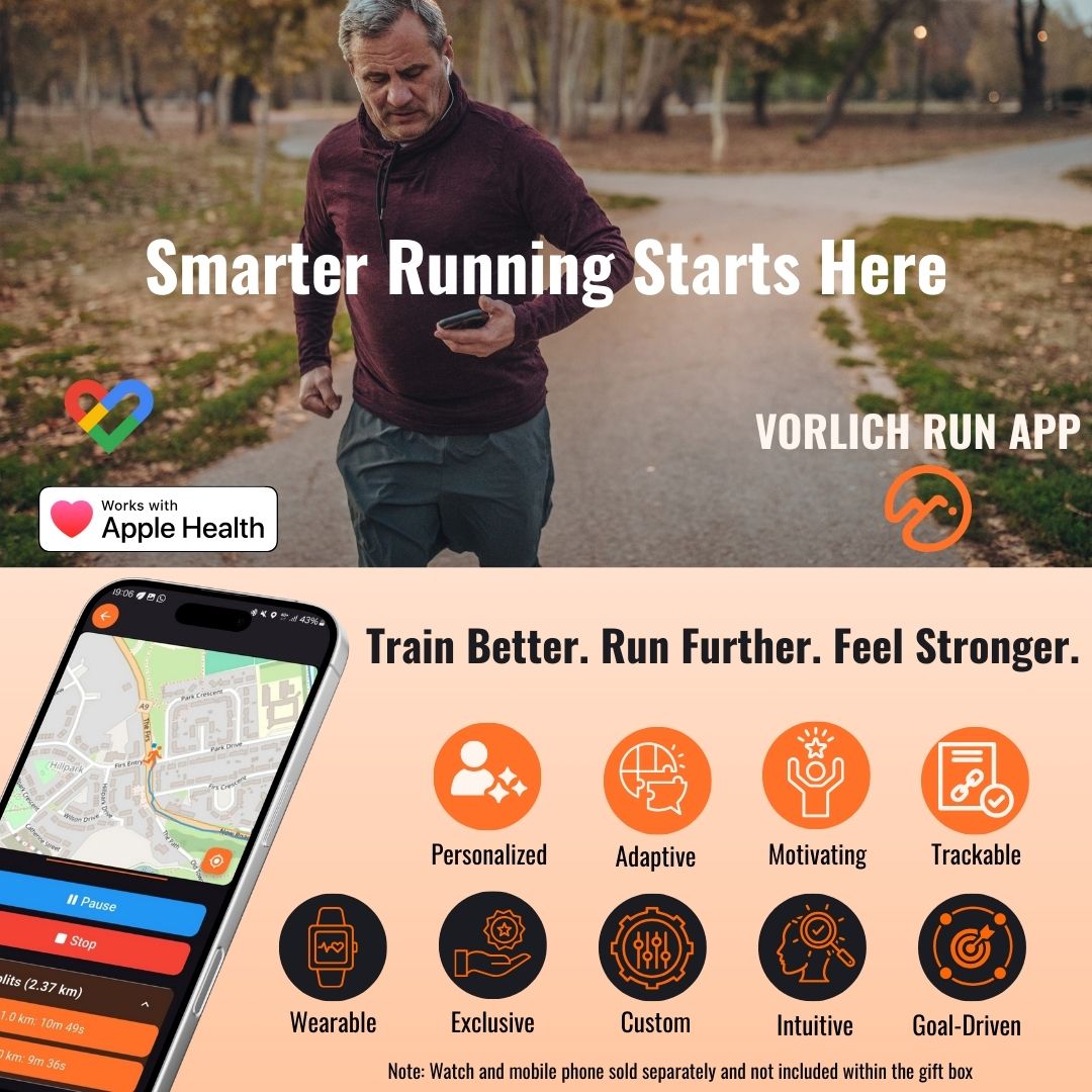 Vorlich® Running Gift Box – 13 Essential Items for Runners – Includes Run App, 8-Week Plan, Running Belt, Anti-Chafing Balm, LED Headtorch, Water Bottle & More