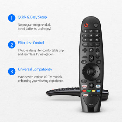 Vorlich® Universal LG Magic Remote Control for LG Smart TV - Compatible with All Models of LG Smart TV (NO Voice Control or Pointer Function）
