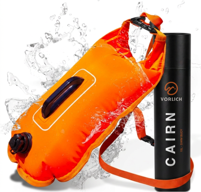 VORLICH CAIRN Open-Water Swim Buoy — Orange