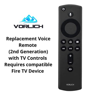 Vorlich® Replacement Remote Alexa 4K Ultra HD HDR - Fire TV Stick with 2nd Gen Alexa - Voice Control